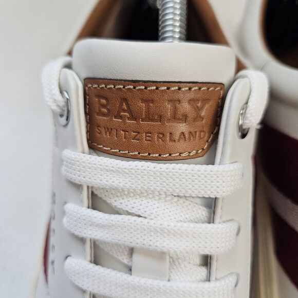 BALLY Sneakers White HELVIO-107 Mens Sz US 8D With Box Extra Laces Trainspotting - Picture 2 of 8